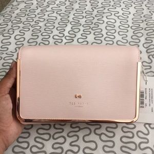 Ted Baker High Box Leather Convertible Clutch